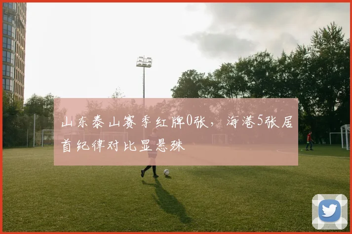 山东泰山赛季红牌0张，海港5张居首纪律对比显悬殊